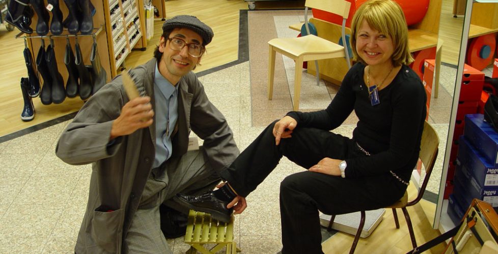 Comedy Schuhputzer