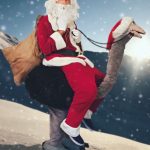 Weihnachtsmannritt Weihnachtsmann