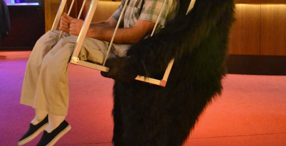 gorilla mit Käfig